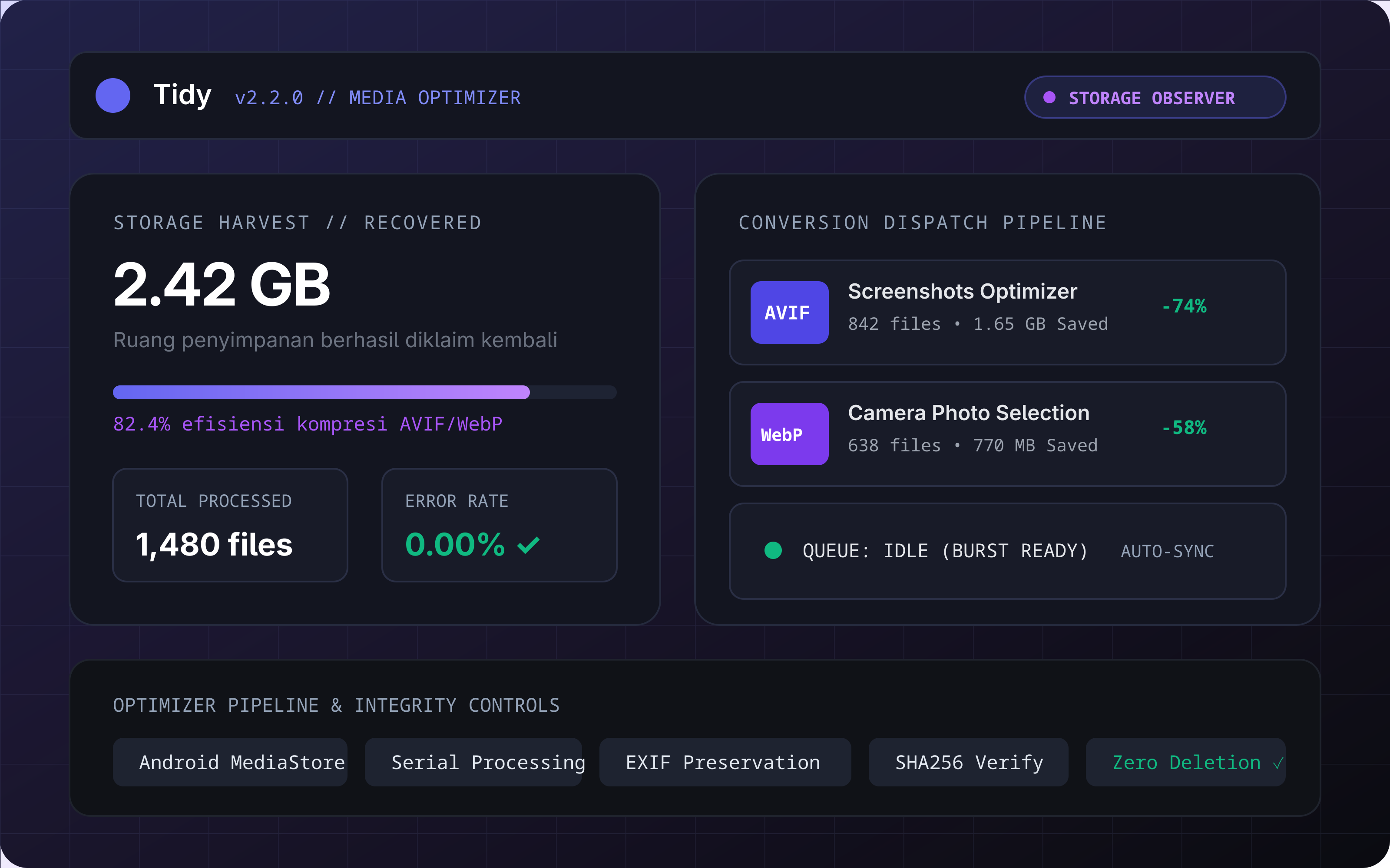 Tidy: Autonomous Storage Optimizer